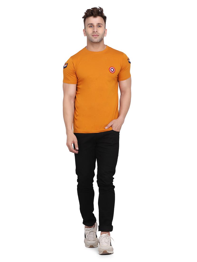 mustard cotton tshirt - 20448639 - Standard Image - 3
