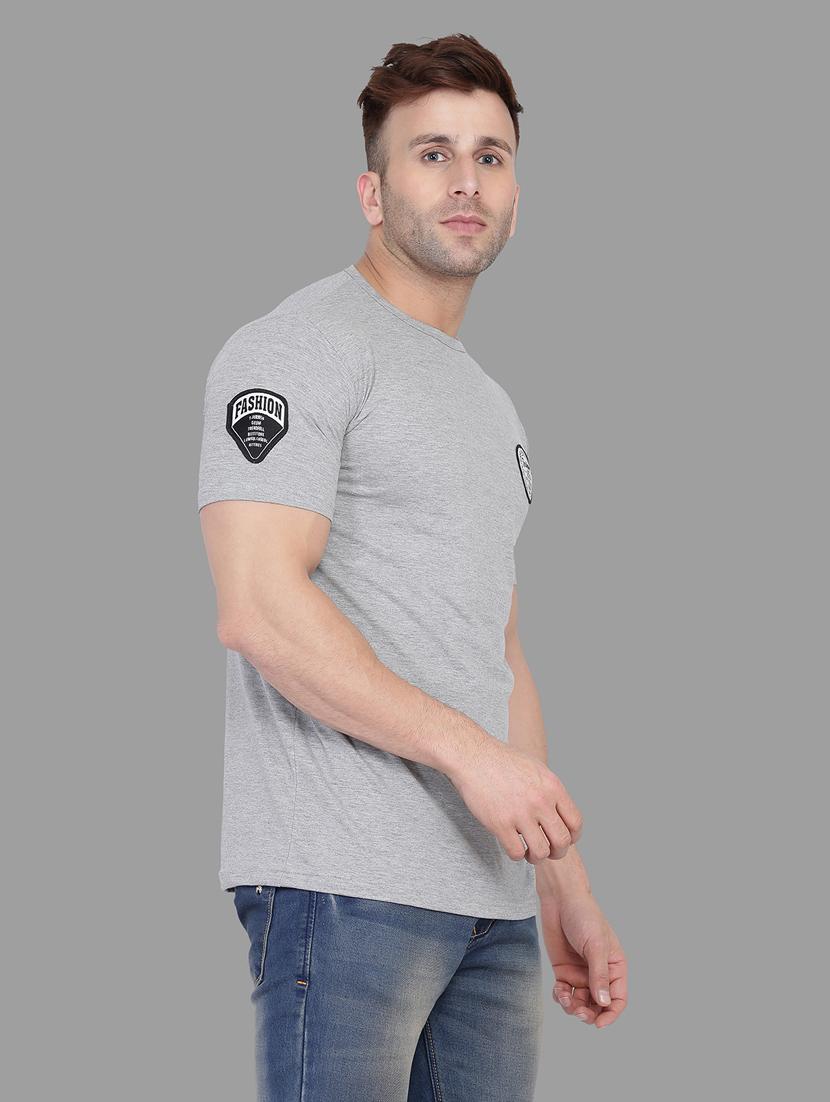 grey cotton regular t-shirt - 20448643 -  Zoom Image - 0