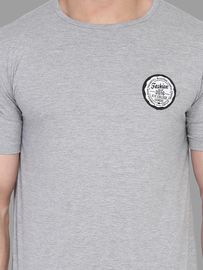 grey cotton regular t-shirt - 20448643 - Standard Image - 3