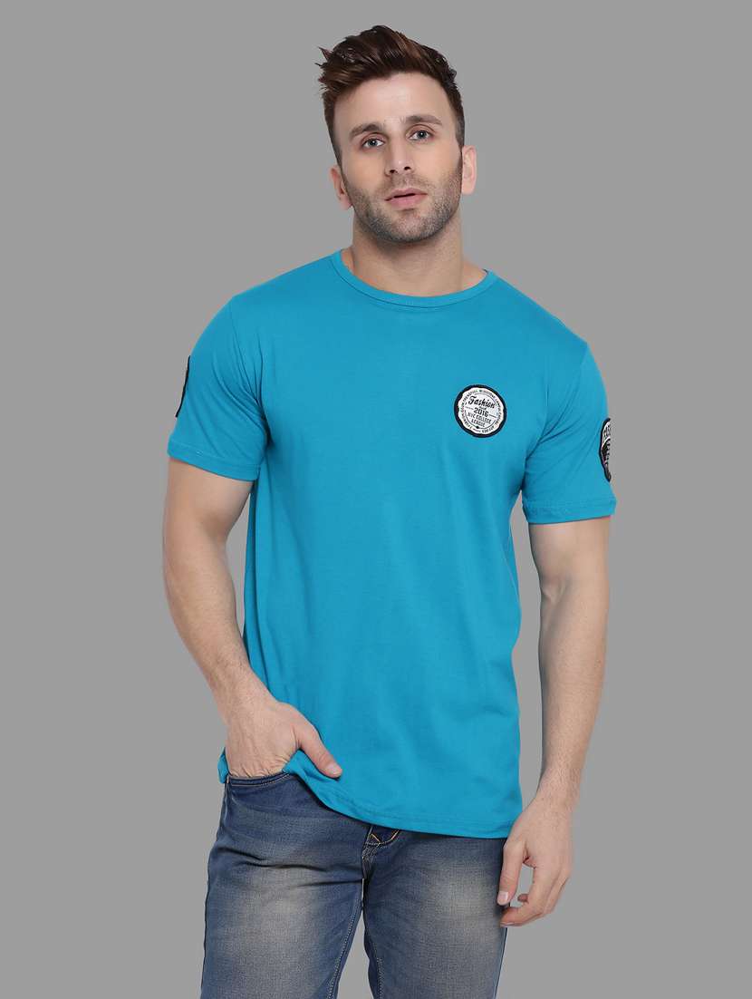 men solid short sleeve t-shirt