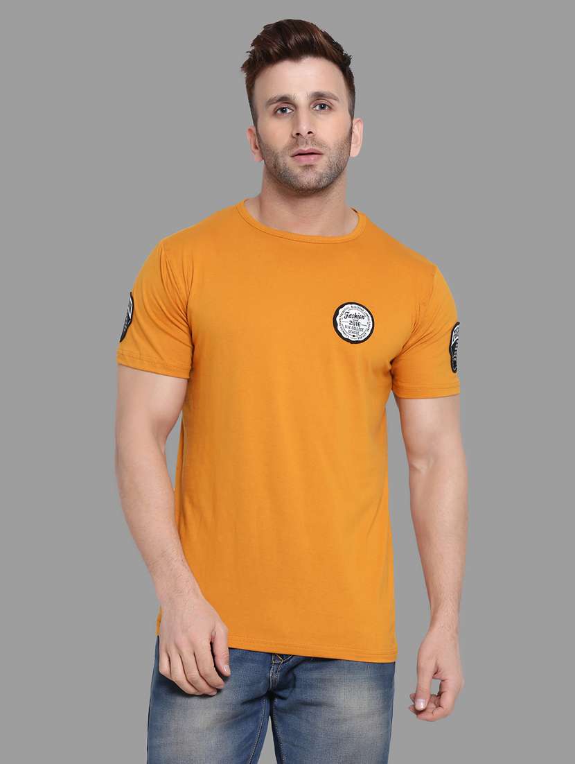 mustard cotton tshirt