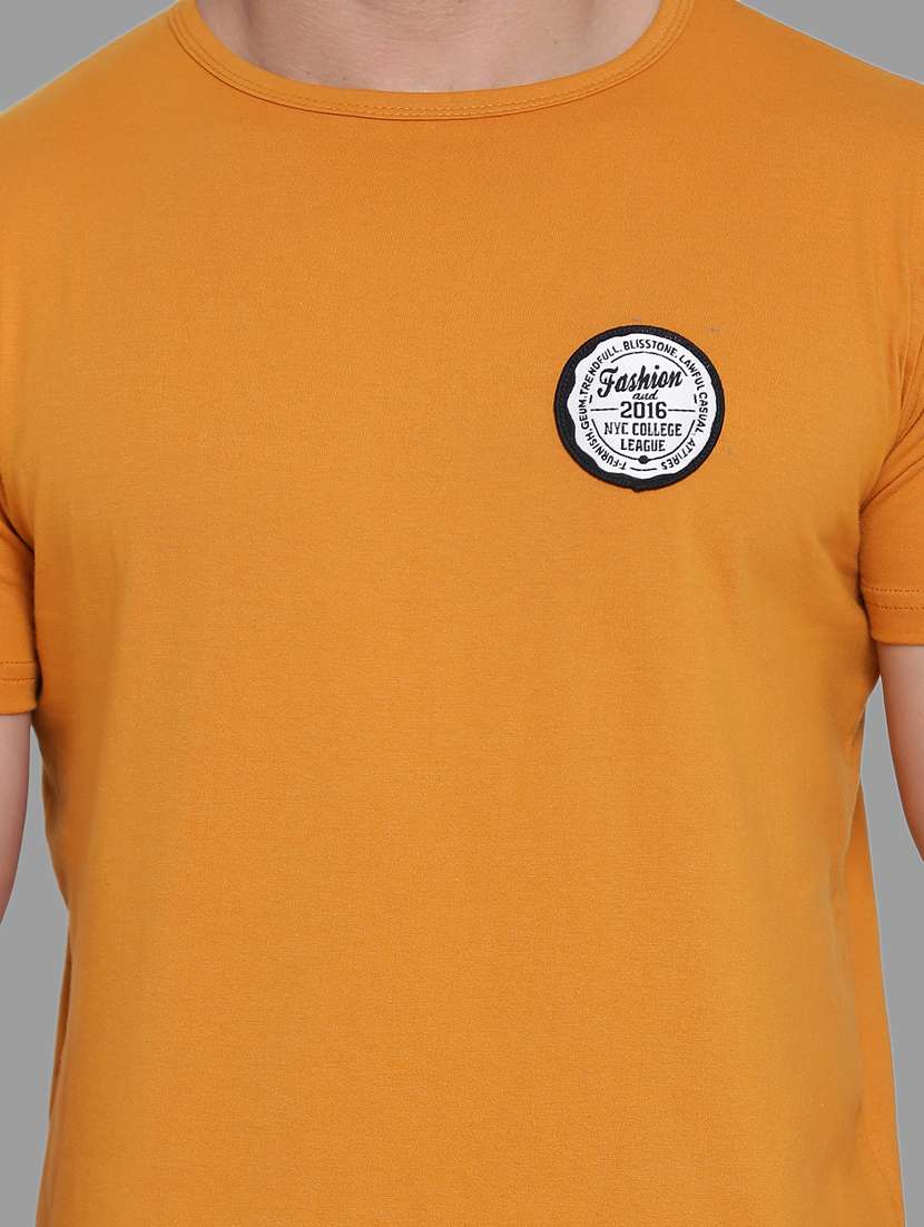 mustard cotton tshirt - 20448645 -  Standard Image - 3