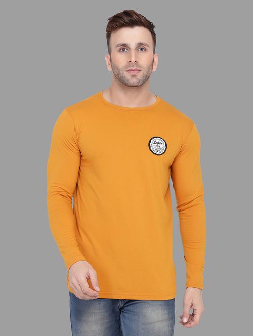 men long sleeved solid regular t-shirt - 20448649 - Standard Image - 0
