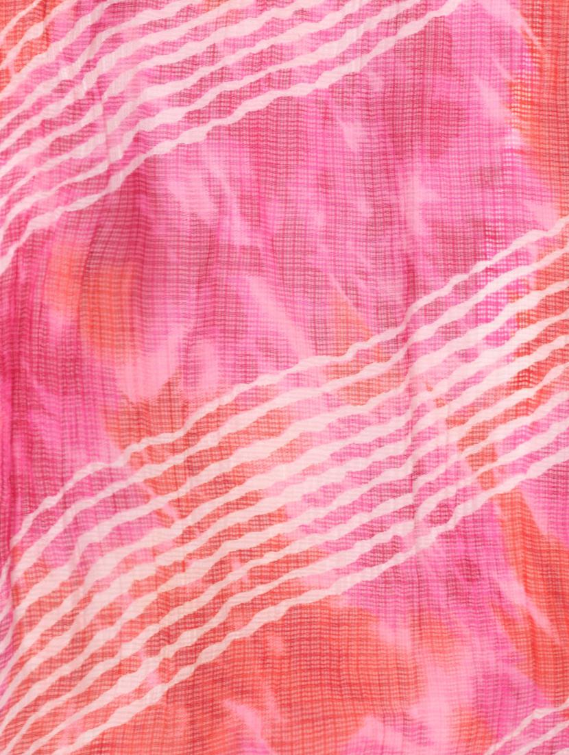 women pink leheriya print dupatta - 20448818 - Standard Image - 3