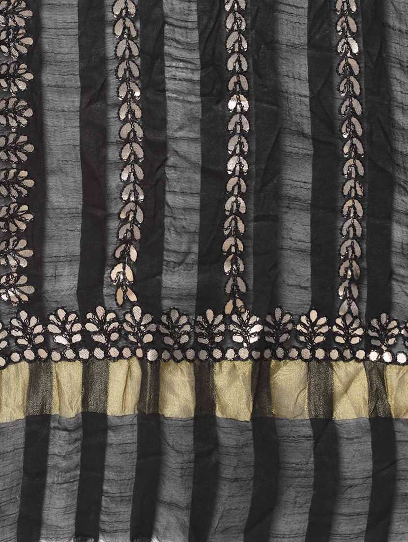 women black embroidered dupatta - 20448825 -  Standard Image - 3