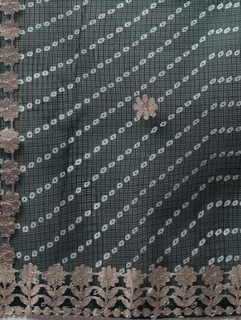 women green bandhani dupatta - 20448827 -  Standard Image - 5