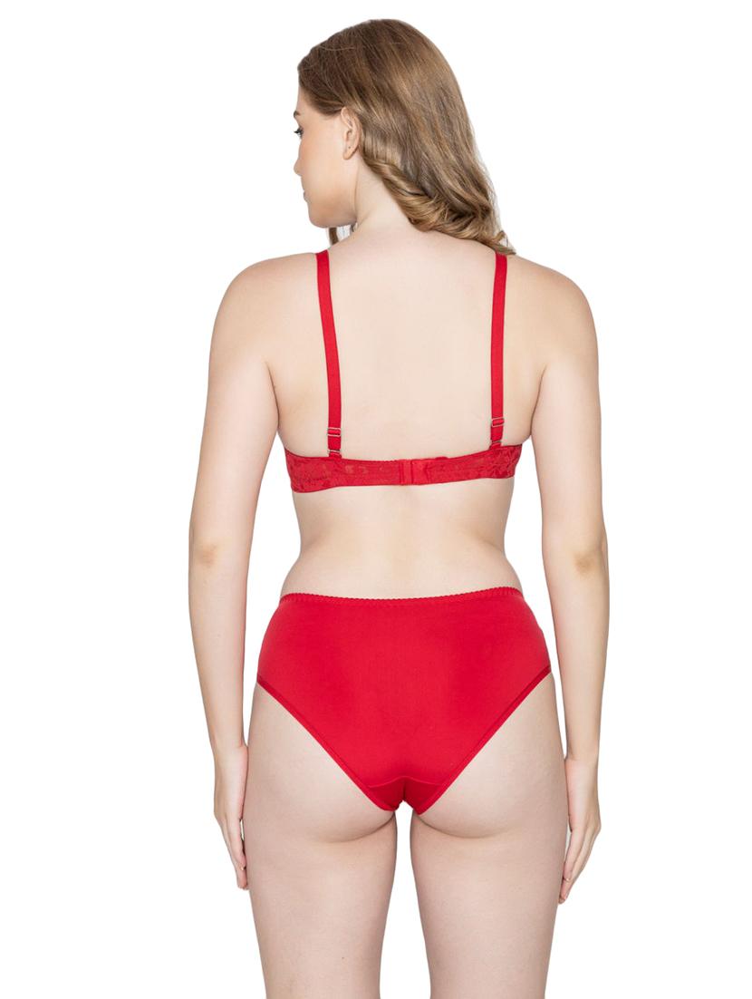 red lace bras and panty set - 20448856 - Standard Image - 3