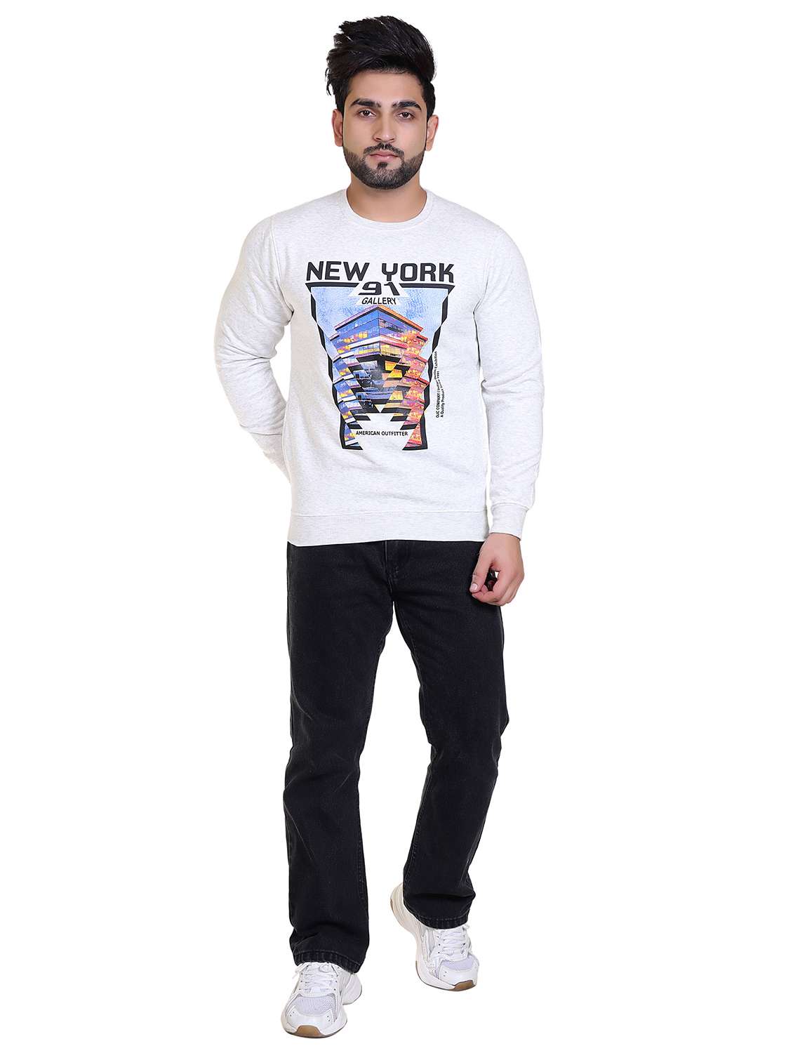 Mens Front Print Sweatshirt - 20449147 -  Standard Image - 3