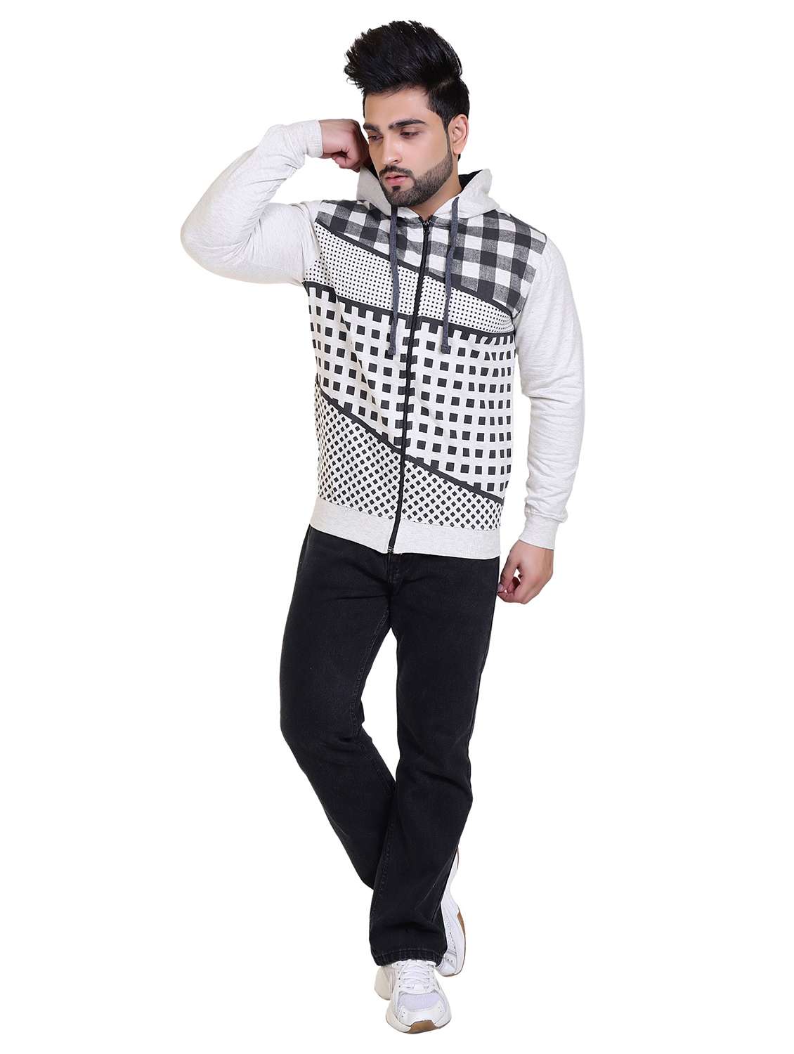 mens front print sweatshirt - 20449167 -  Standard Image - 3