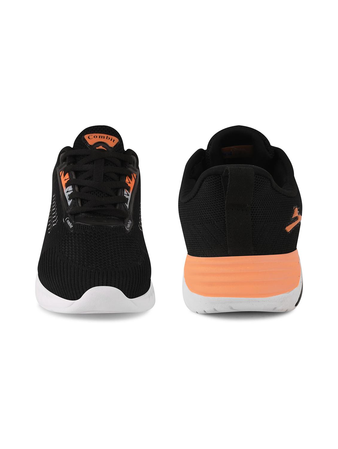 men self designed black lace-up sport shoe - 20449236 - Standard Image - 3