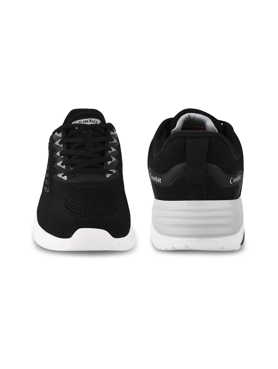 men self designed black lace-up sport shoe - 20449239 - Standard Image - 3