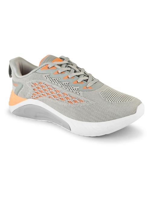 men self designed grey lace-up sport shoe - 20449240 - Standard Image - 0