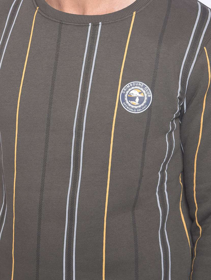 mens striped sweatshirt - 20449329 - Standard Image - 5