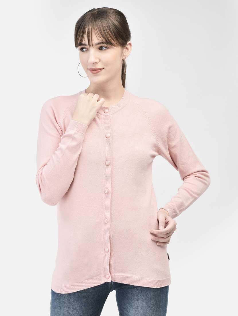 women rosewater viscose cardigan