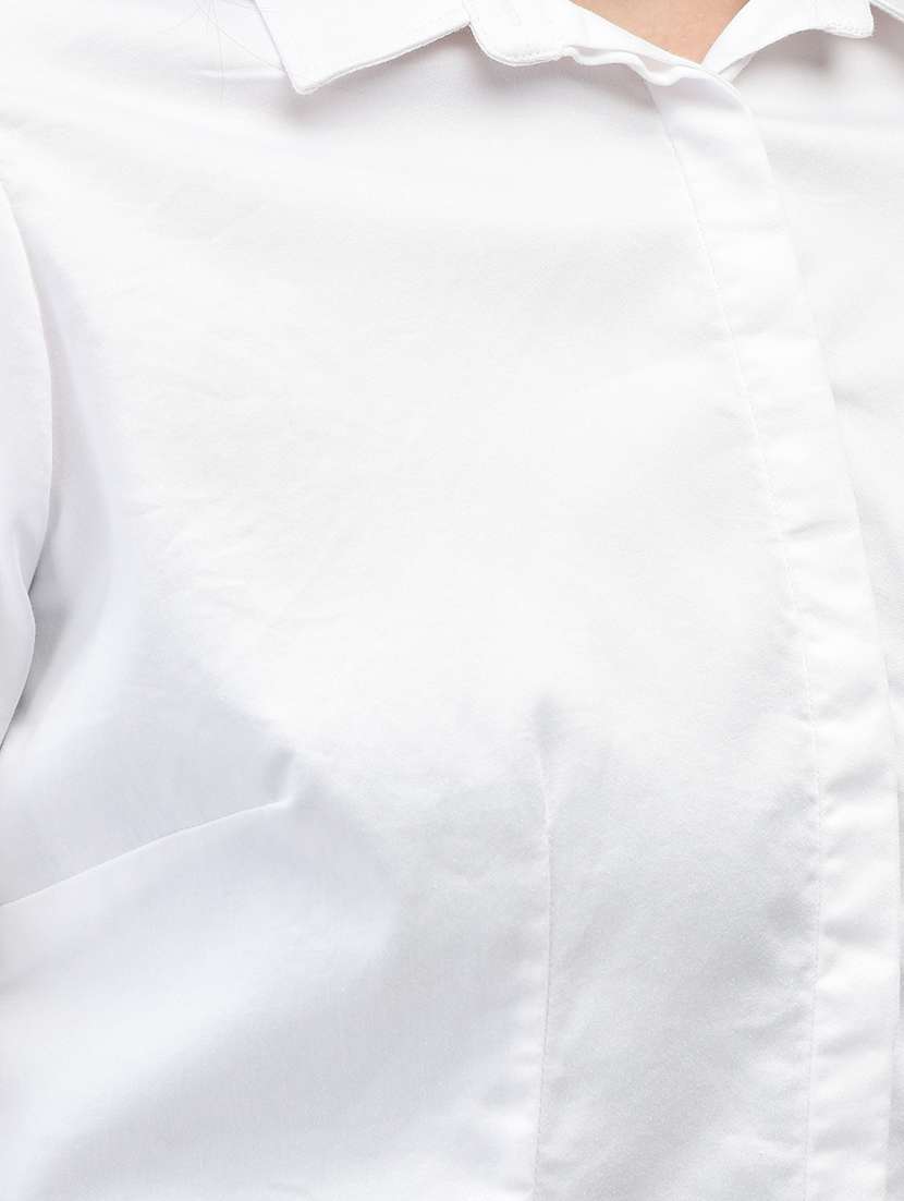 solid casual cotton shirt - 20449410 -  Standard Image - 5