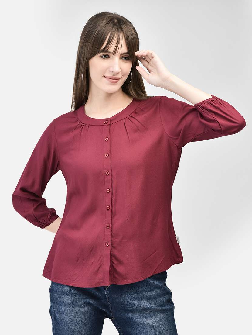 solid casual cotton shirt
