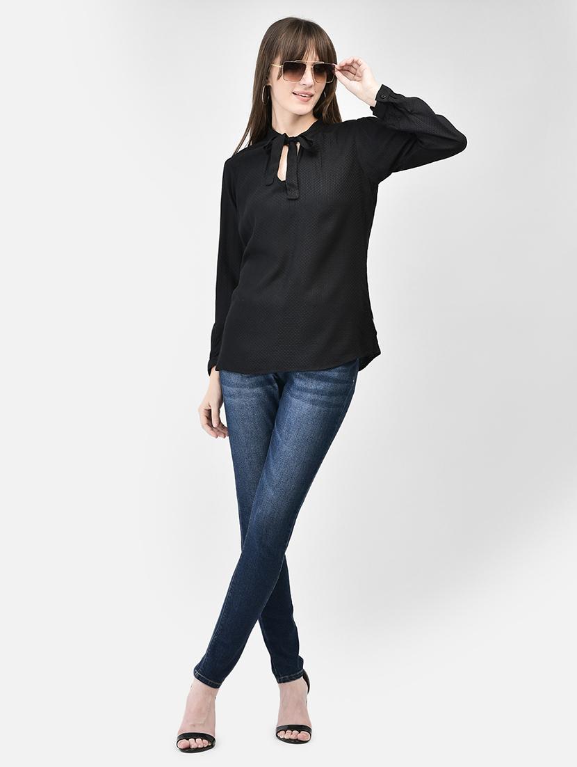 solid casual top - 20449438 - Standard Image - 5