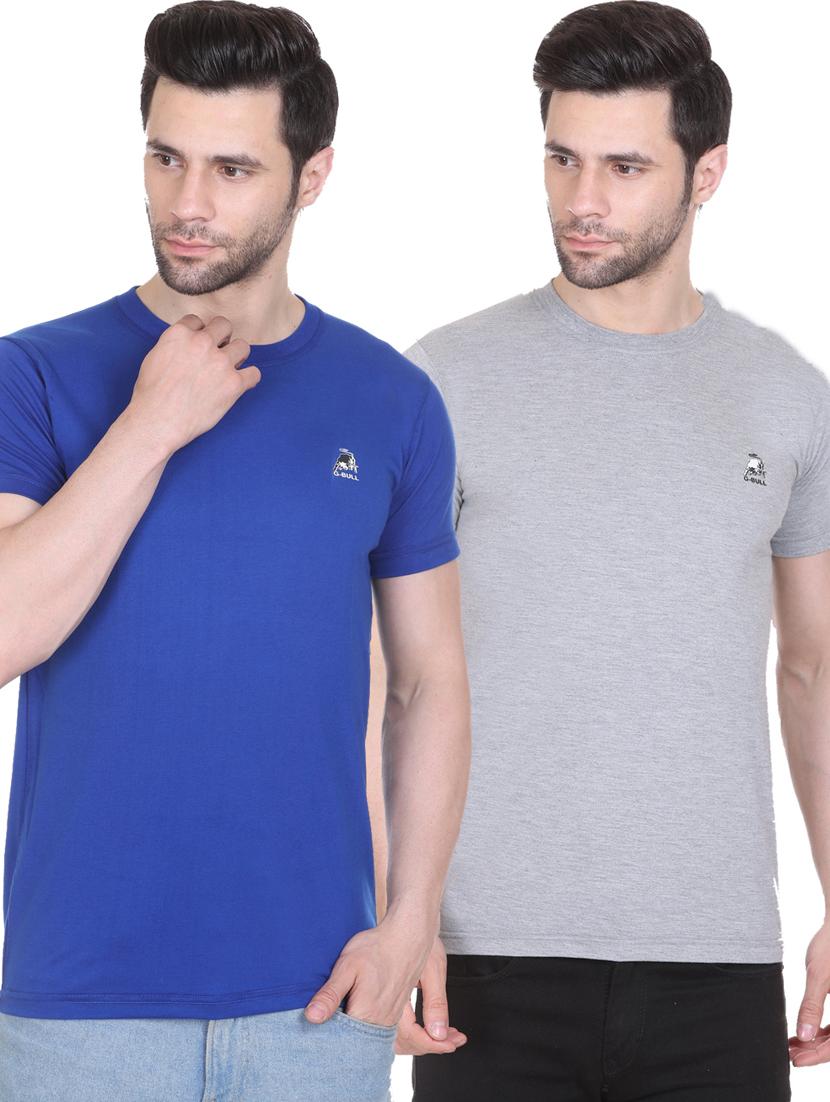 men pack of 2 solid regular t-shirt - 20450019 - Zoom Image - 0