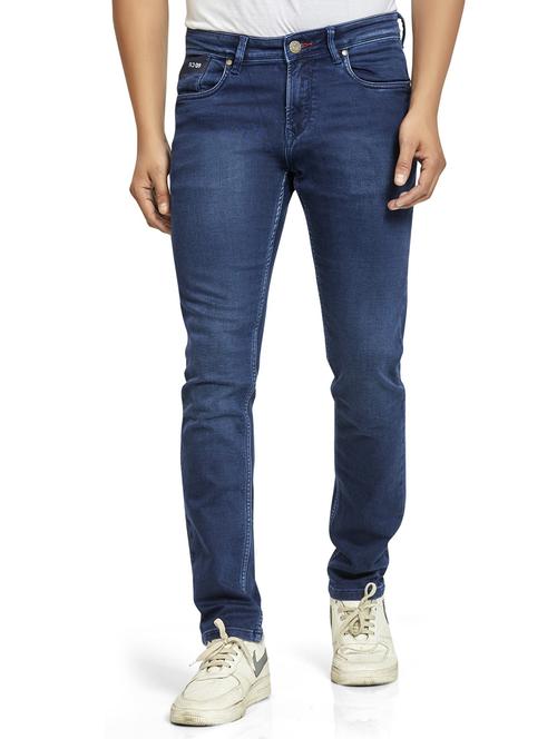 blue solid washed full length jean - 20450130 - Standard Image - 0