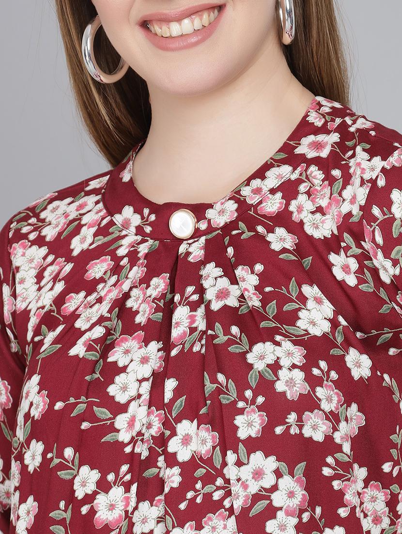casual printed regular top - 20451315 - Standard Image - 3