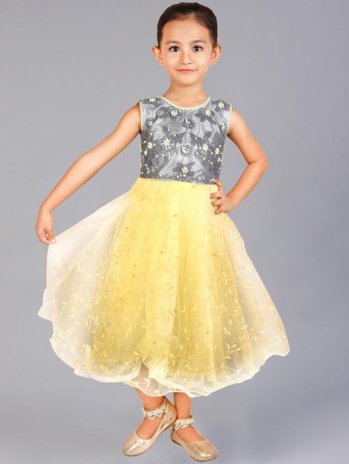 girls round neck sleeveless frock - 20451362 -  Standard Image - 0