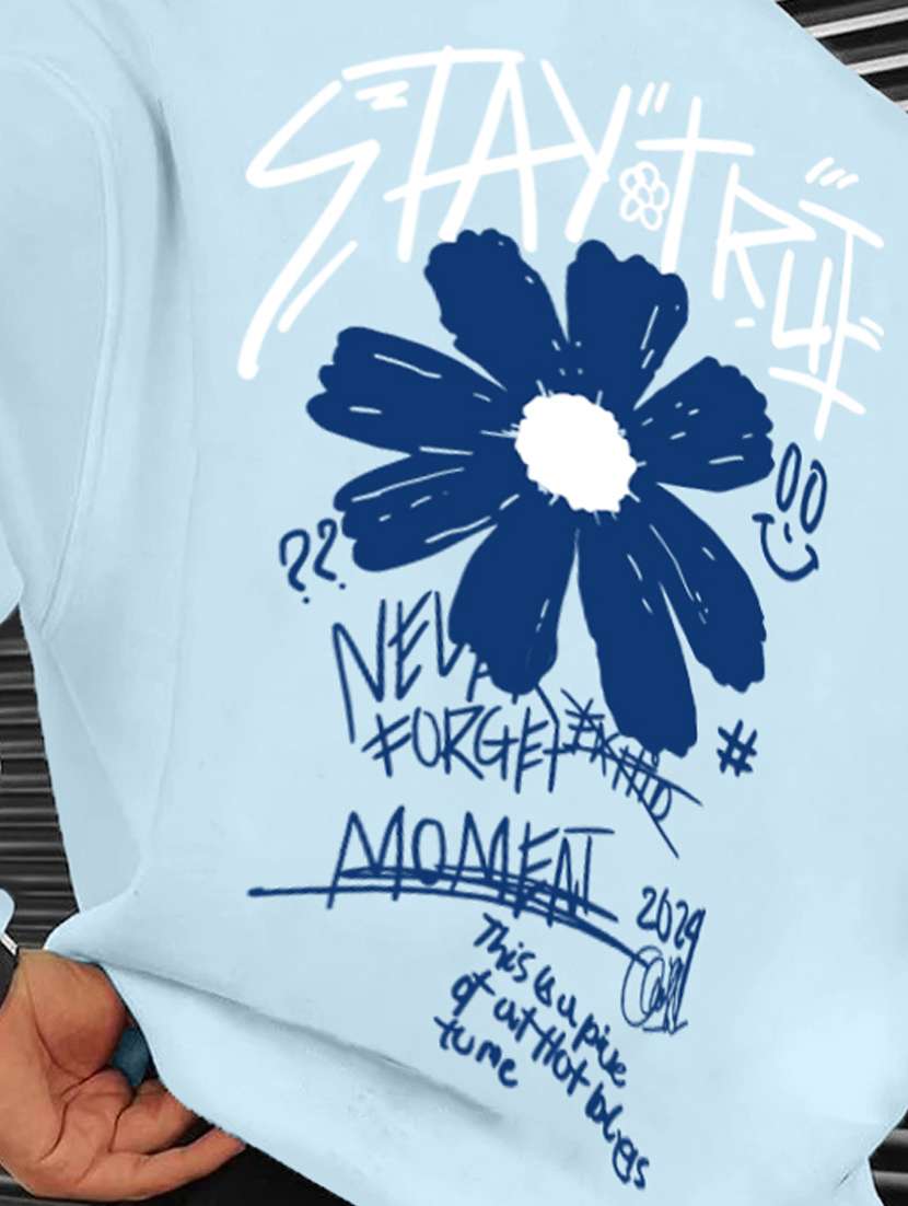 men oversized back print sweatshirt - 20451487 -  Standard Image - 3