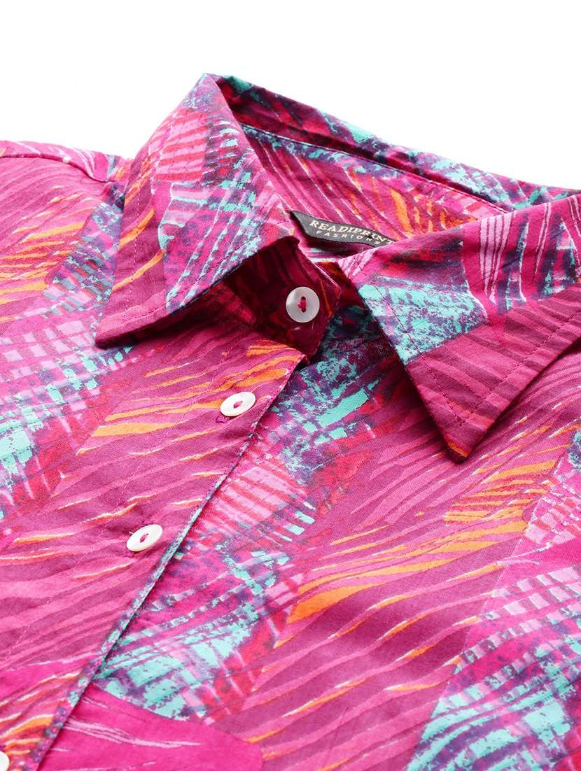 women pink shirt collar co-ord sets - 20451570 -  Standard Image - 5