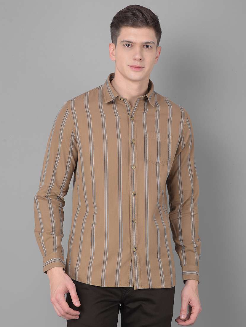 cotton striped casual shirt - 20454995 - Zoom Image - 0