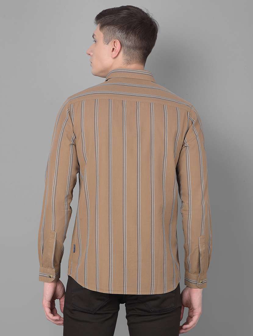 cotton striped casual shirt - 20454995 - Standard Image - 3