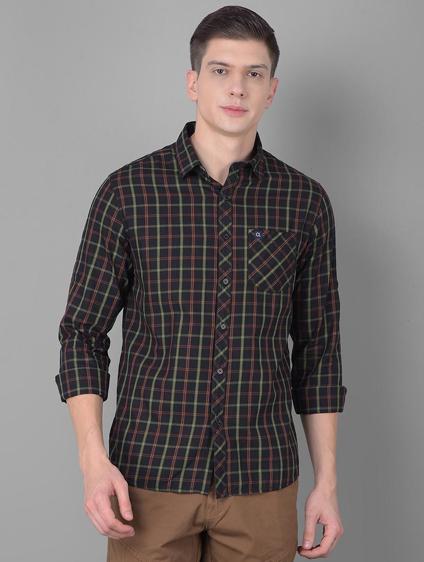 slim fit checked casual shirt - 20455005 -  Zoom Image - 0