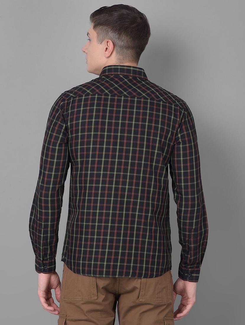 slim fit checked casual shirt - 20455005 - Standard Image - 3