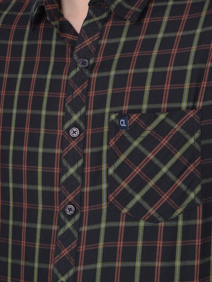slim fit checked casual shirt - 20455005 - Standard Image - 5