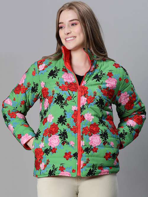 women multi color polyester regular jacket - 20458024 -  Standard Image - 0