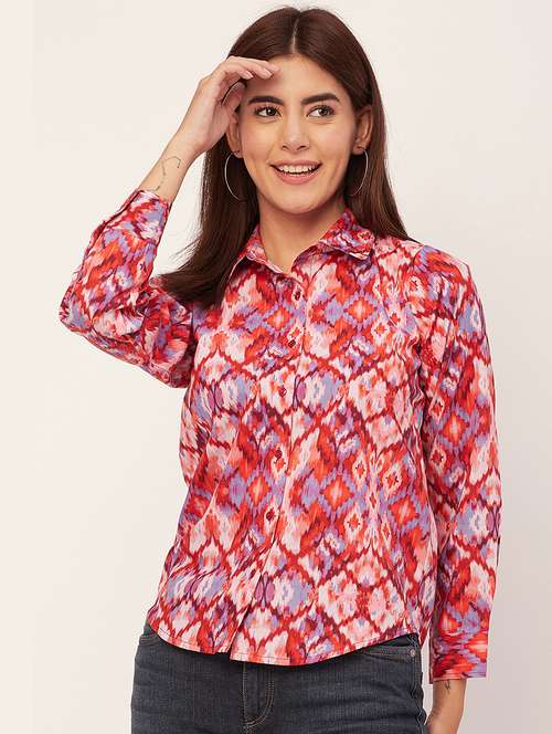 multi colored printed regular shirt - 20458103 - Standard Image - 0