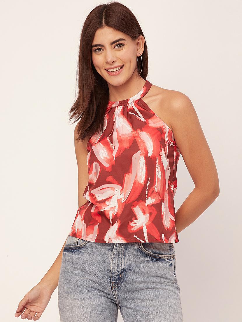 women's multi colored printed regular top - 20458134 - Zoom Image - 0