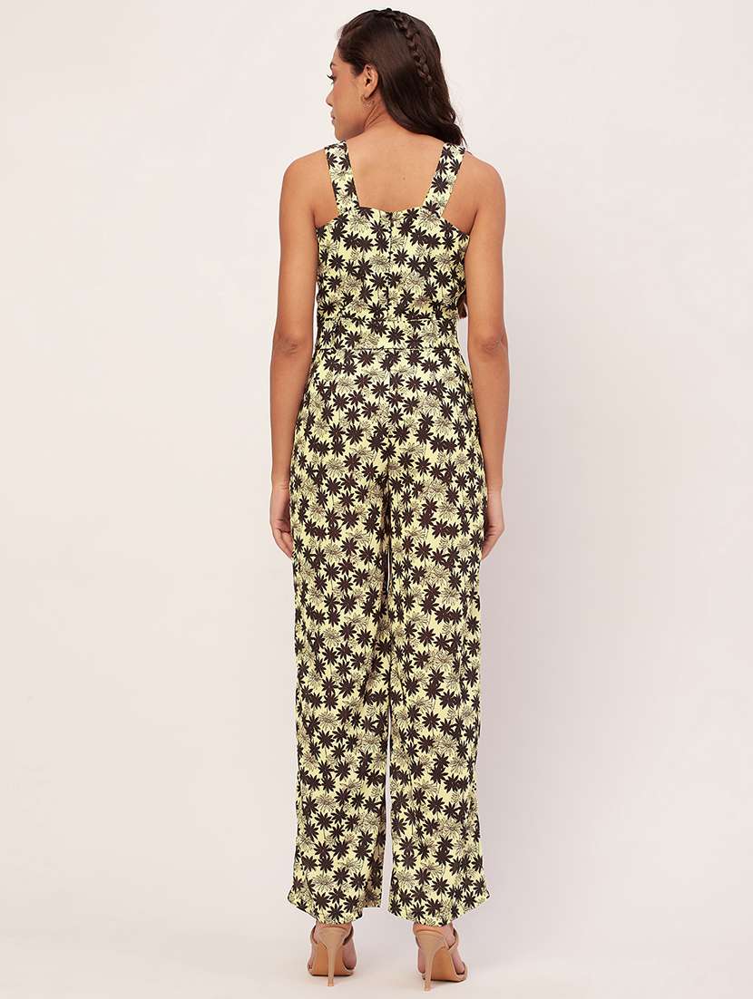 beige printed full length jumpsuit - 20458252 -  Standard Image - 3