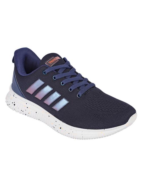 navy blue lace up sport shoes - 20458390 -  Standard Image - 0