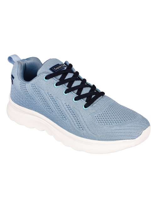 light blue lace up sport shoes - 20458394 - Standard Image - 0