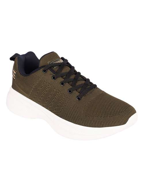 olive lace up sport shoes - 20458398 - Standard Image - 0