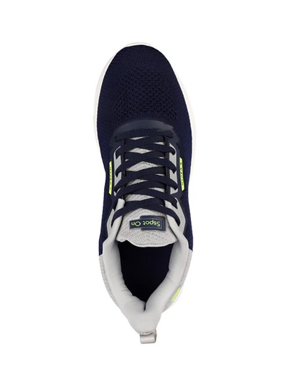 navy lace up sport shoes - 20458433 - Standard Image - 3