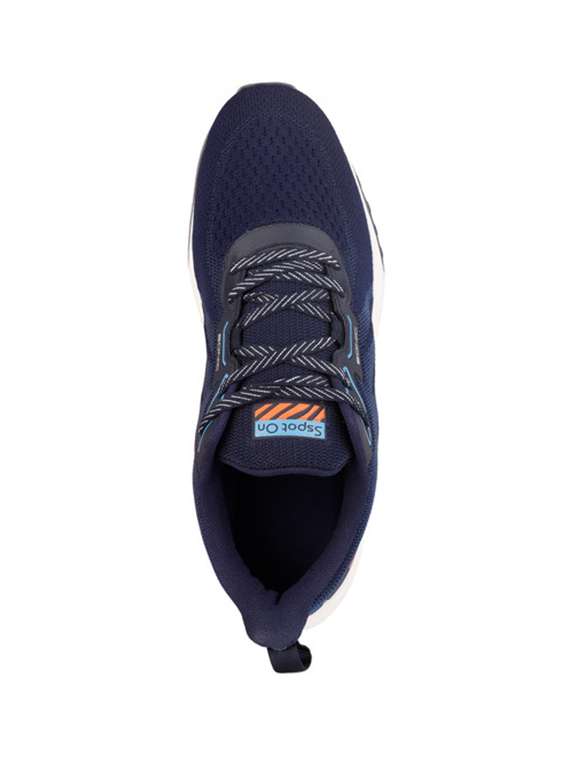 navy lace up sport shoes - 20458545 - Standard Image - 3