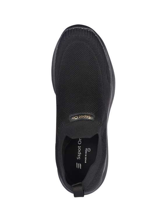 black slip on sport shoes - 20458548 -  Standard Image - 3