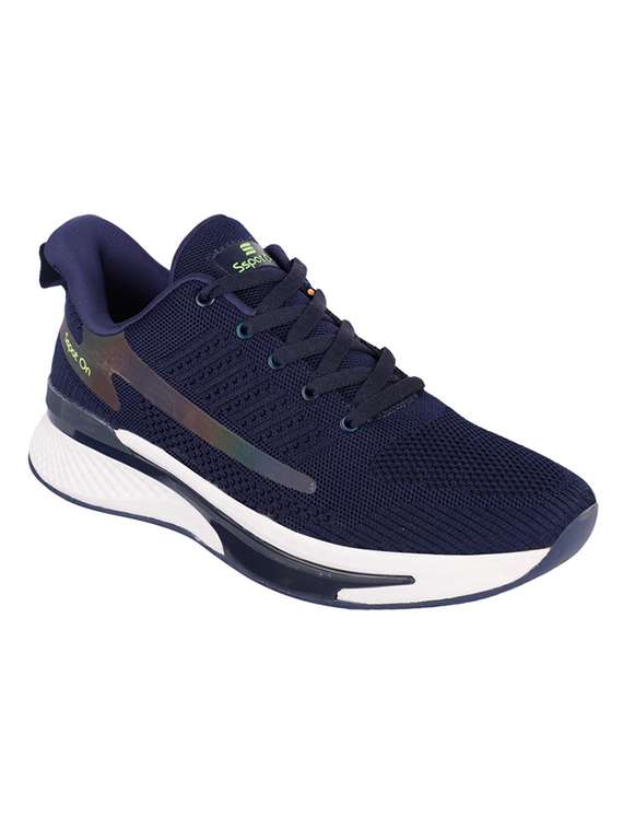 navy lace up sport shoes - 20458558 - Zoom Image - 0