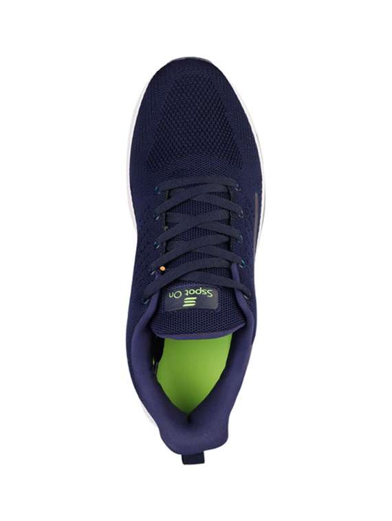 navy lace up sport shoes - 20458558 - Standard Image - 3
