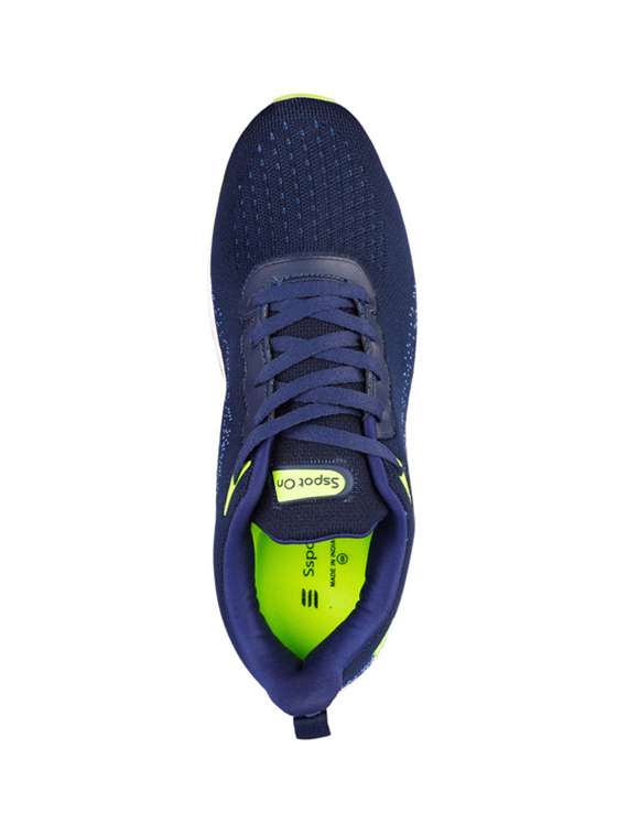 navy lace up sport shoes - 20458582 - Standard Image - 3