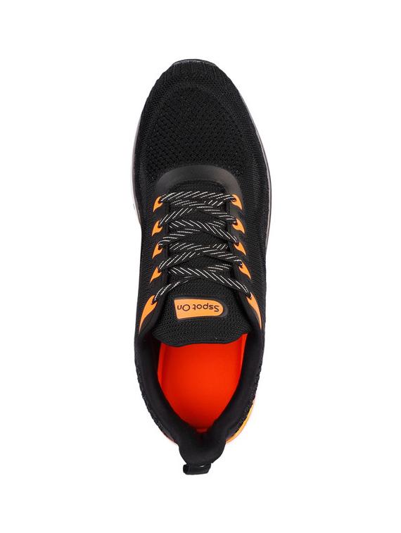black lace up sport shoes - 20458587 - Standard Image - 3