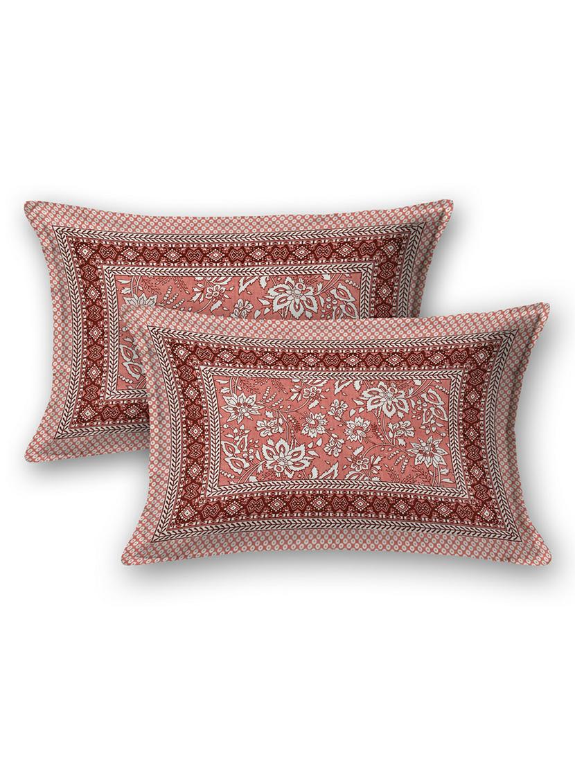jaipuri hand printed double bedsheet with two pillow covers - 20458743 - Standard Image - 3