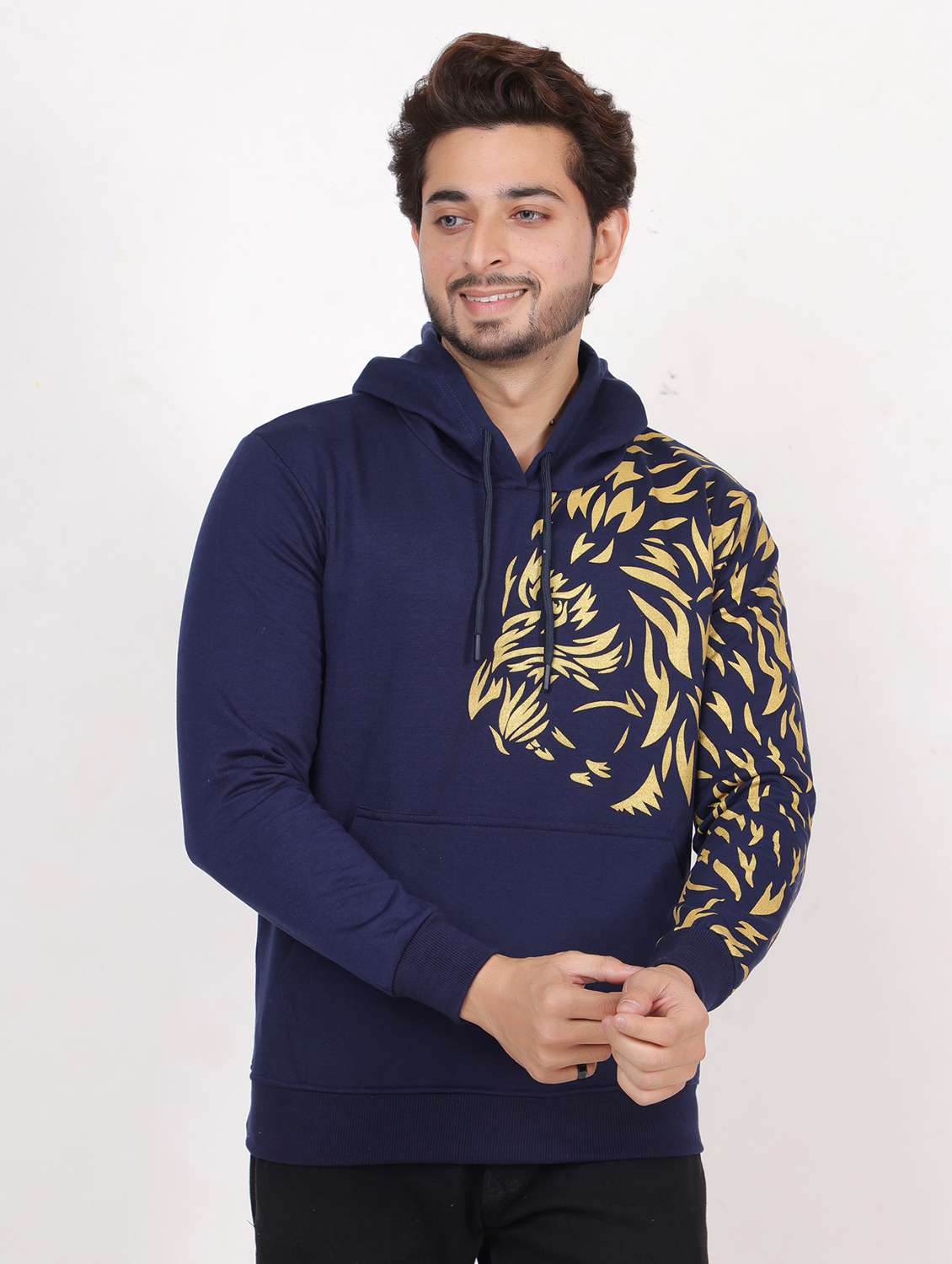 printed hooded sweatshirt - 20458991 -  Zoom Image - 0