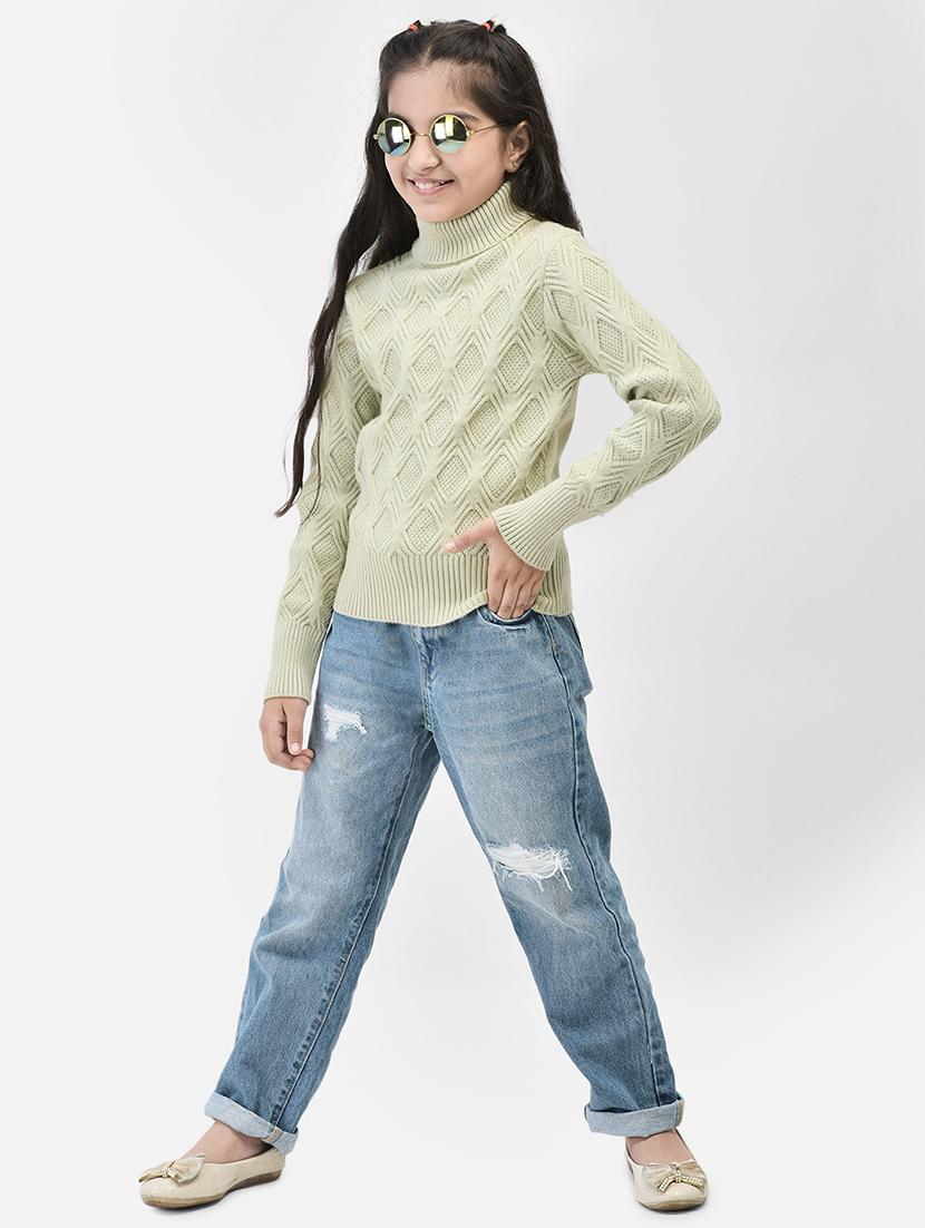 girls knitted pulllover - 20459438 - Standard Image - 3