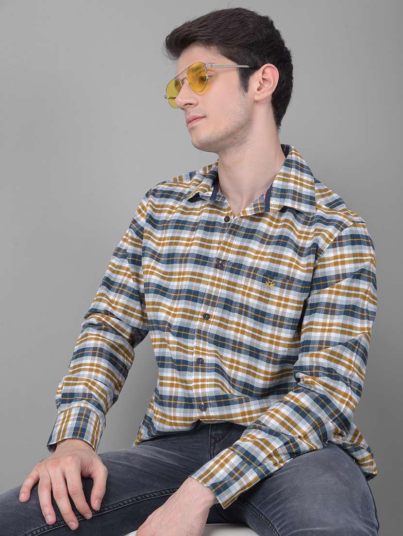 slim fit checkered casual shirt - 20459469 -  Standard Image - 3